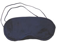 a single navy blue blindfold